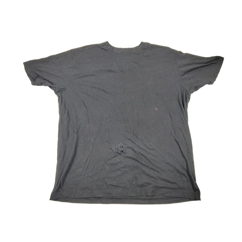 Blue Mountain Shirt Mens XL Black Short Sleeve Crew Neck Tagless Tee Casual